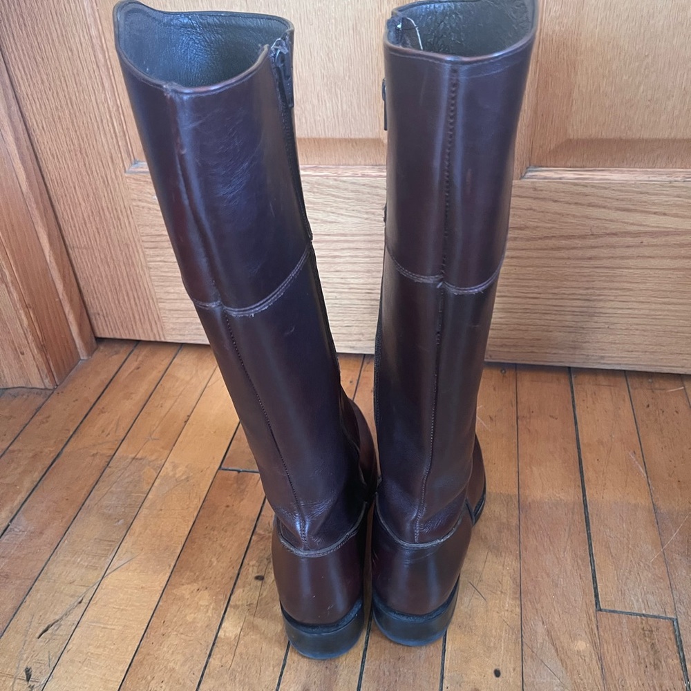 Sonora tall brown leather riding boots size 6.5 - Picture 4 of 7